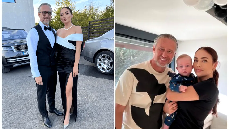 Laurențiu Reghecampf și Corina Caciuc, fotografie de familie alături de fiul lor. Fanii au reacționat imediat: „Laurențiu, tu ai întinerit! Soția ta este superbă”