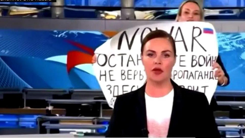Ce a pățit jurnalista din Rusia la scurt timp după ce a protestat în direct la TV față de războiul din Ucraina