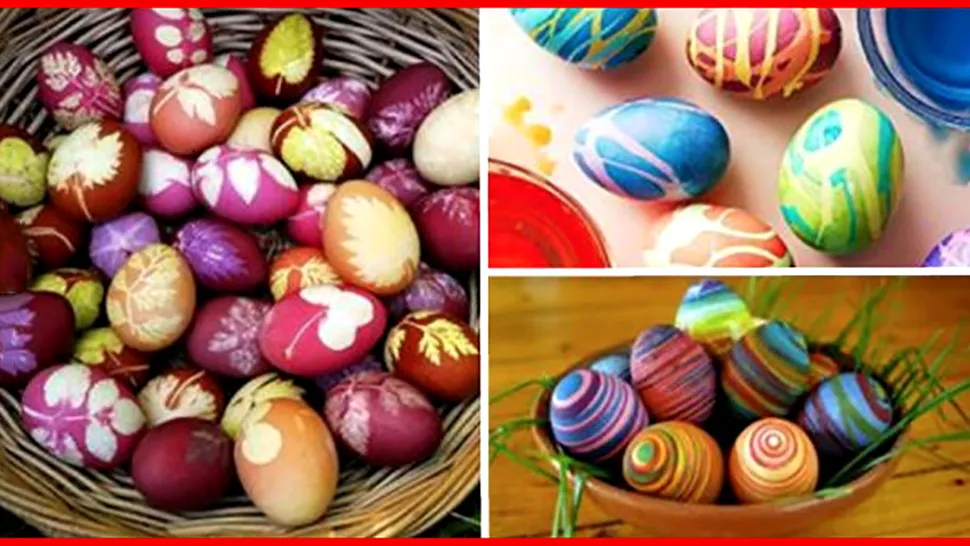 Cu ce se pictează ouăle de Paşte. Modele din care să te inspiri