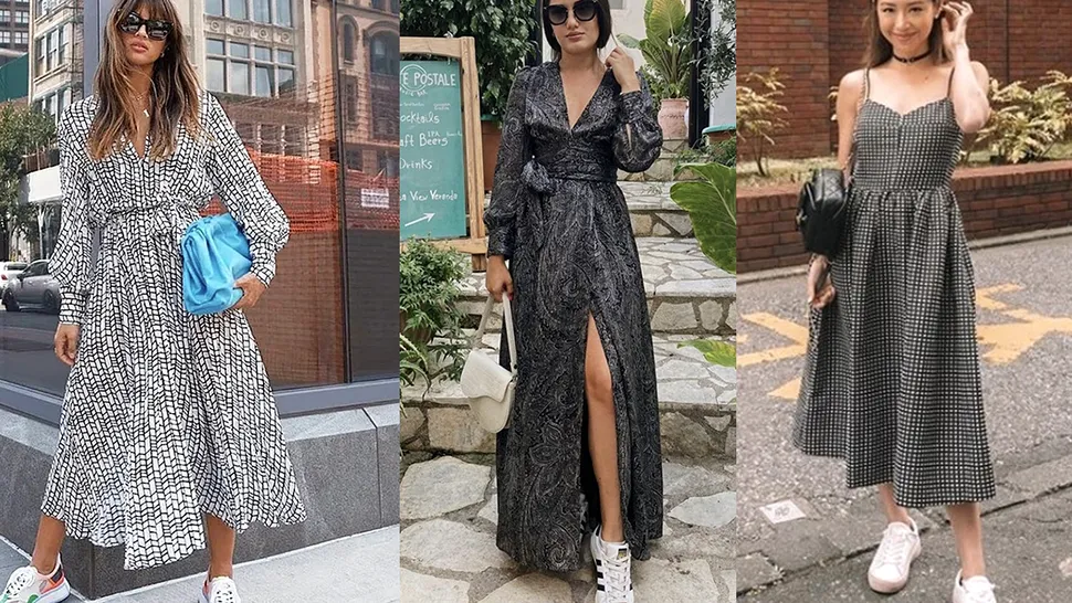Rochii de vară de zi care merg cu adidași. Modele și culori care se poartă în sezonul estival