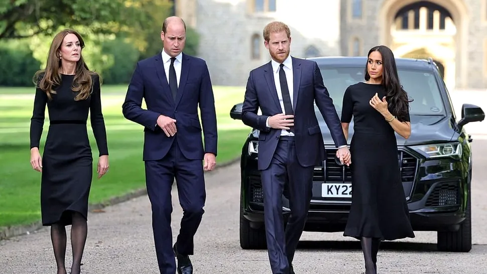 Cine sunt frații vitregi ai lui William și Harry. Au fost văzuți la înmormântarea Reginei