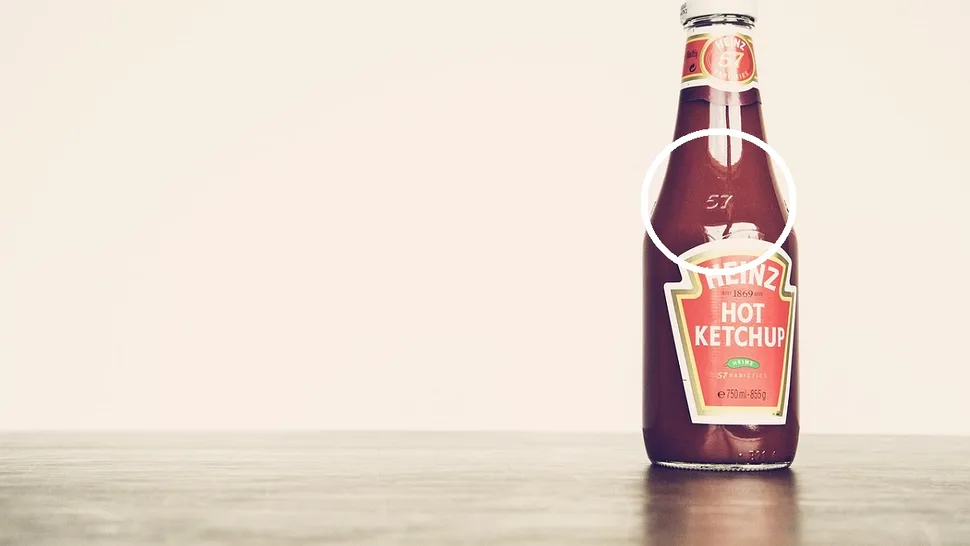 De ce apare de fapt numărul 57 pe unele tuburi de ketchup. Rolul surprinzător, de care sigur nu știai