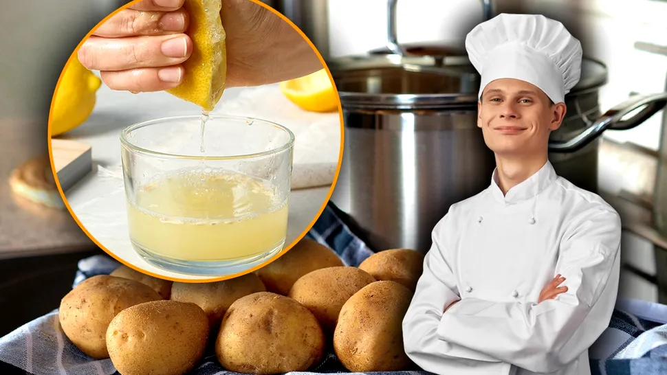 Ingredientul pe care să-l pui în apa în care fierb cartofii. Secretul bucătarilor pentru un gust de senzație