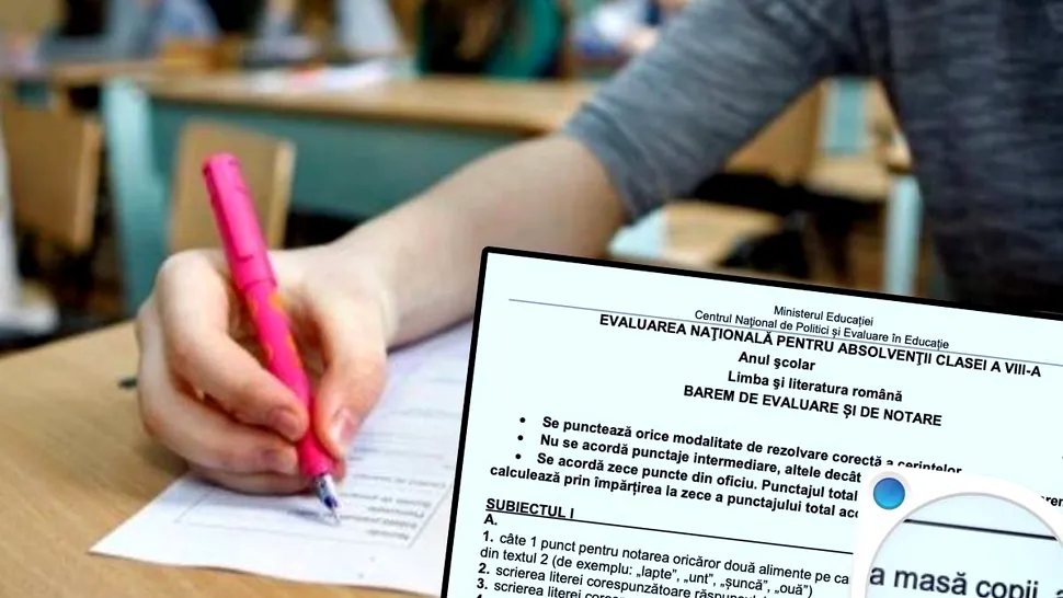 Rezolvare subiecte Evaluarea Națională 2023 la limba română. Barem de corectare și răspunsurile corecte