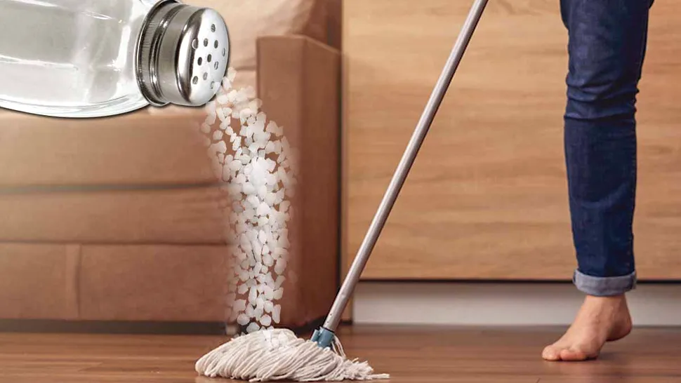 Secretul pe care doar gospodinele adevărate îl știu. De ce să torni sare peste mop, de fapt. Efectul e nebănuit
