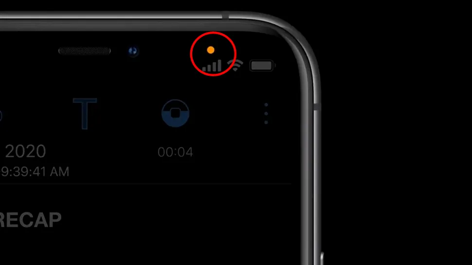 Ce înseamnă bulina portocalie de pe telefoanele Iphone. Când se aprinde, de fapt