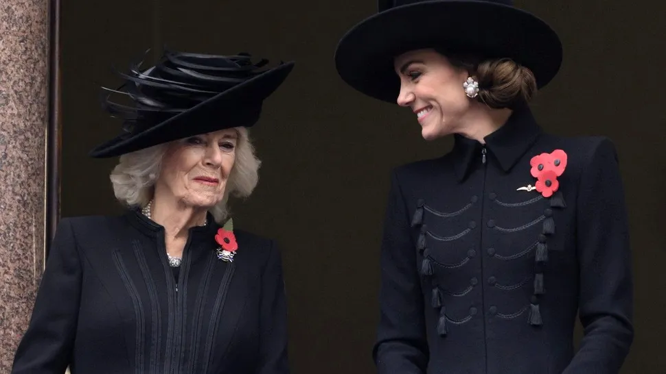 Kate Middleton, apariție distinsă de Ziua Comemorării. Cu ce bijuterii și-a accesorizat rochia neagră, au o semnificație specială FOTO