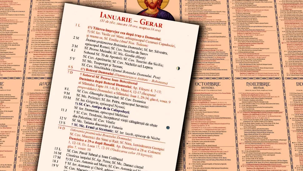 Calendar creștin ortodox ianuarie 2024. Ce sărbători importante sunt în prima lună din an