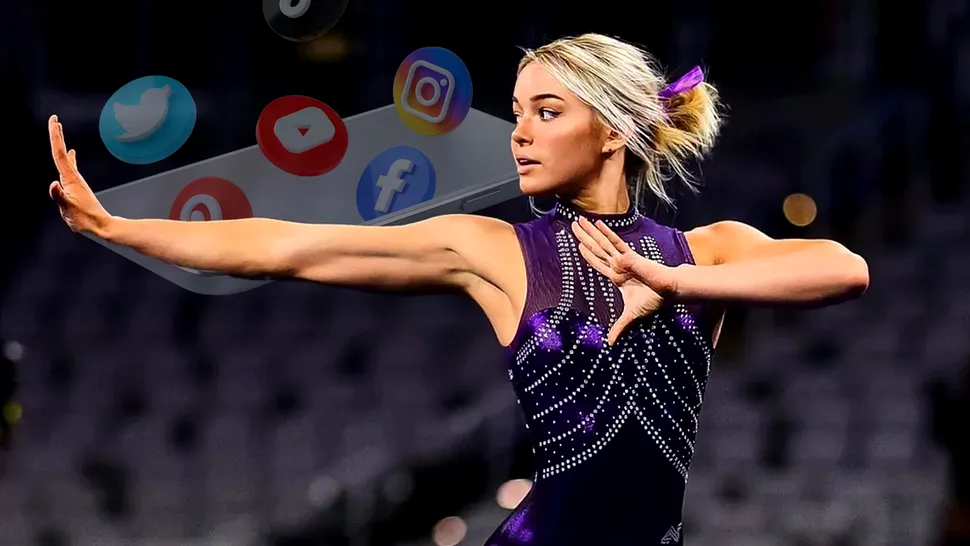 Imagini impresionante cu Olivia Dunne, cea mai frumoasă gimnastă din lume. Cum se pozează, câștigă o avere pe lună din rețelele sociale