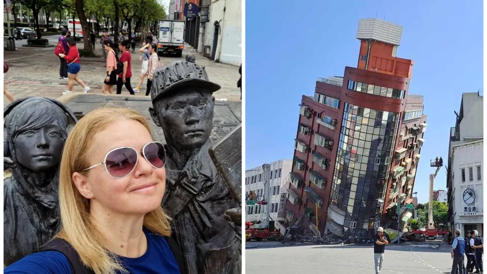 Experiența îngrozitoare trăită de Dana Mladin în Taiwan în timpul cutremurului de 7,4 grade. Producătoarea TV se afla la etajul 32 al unui hotel