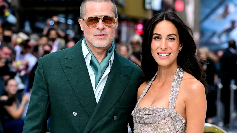 Brad Pitt și Ines de Ramon au strălucit la Londra. Ținuta care a atras toate privirile FOTO