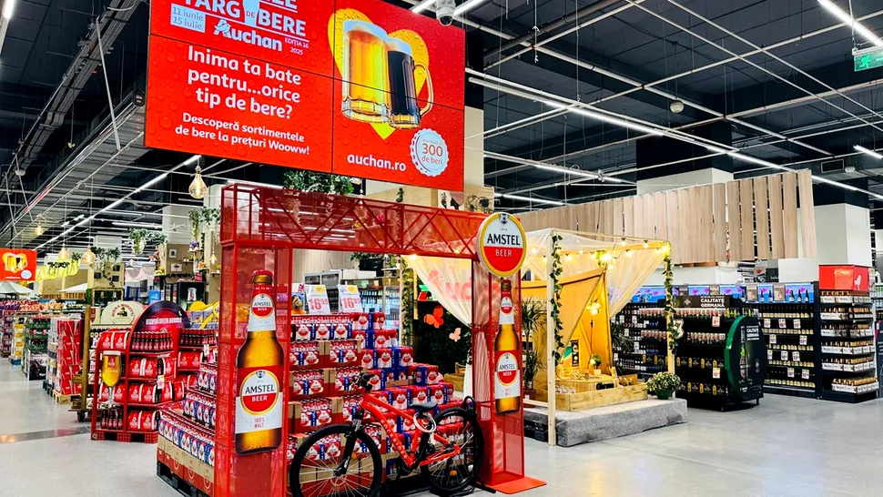Auchan dă startul celei mai mari ediții a Târgului de Bere: peste 300 de sortimente din 25 de țări și numeroase surprize pentru clienți